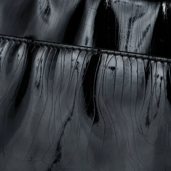 Chanel Vintage Black Patent Gold Plated CCs Shoulder bag - Picture 10 of 15